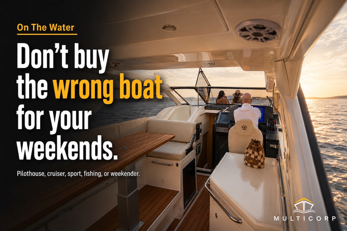Match your boating life to the right Skamander model: pilothouse, family cruiser, sport, fishing, or weekender